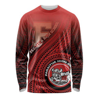 Personalized Fagaitua High School Long Sleeve Shirt Polynesian Tribal Pattern