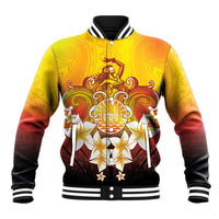 Tahiti Heiva Festival Baseball Jacket Tahitian Vahine Plumeria Flowers LT05 Unisex Yellow - Polynesian Pride
