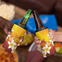 Tahiti Heiva Festival 4 in 1 Can Cooler Tumbler Tahitian Vahine Plumeria Flowers LT05 - Polynesian Pride