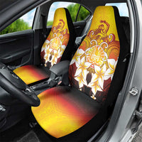 Tahiti Heiva Festival Car Seat Cover Tahitian Vahine Plumeria Flowers LT05 - Polynesian Pride