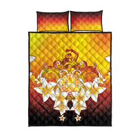 Tahiti Heiva Festival Quilt Bed Set Tahitian Vahine Plumeria Flowers LT05 - Polynesian Pride