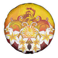 Tahiti Heiva Festival Spare Tire Cover Tahitian Vahine Plumeria Flowers LT05 - Polynesian Pride