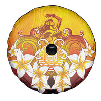Tahiti Heiva Festival Spare Tire Cover Tahitian Vahine Plumeria Flowers LT05 - Polynesian Pride