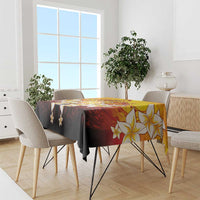 Tahiti Heiva Festival Tablecloth Tahitian Vahine Plumeria Flowers LT05 - Polynesian Pride