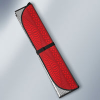 Tonga Language Week Auto Sun Shade Heilala Floral Red LT05 - Polynesian Pride