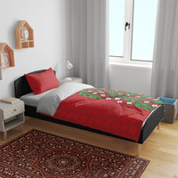 Tonga Language Week Bedding Set Heilala Floral Red LT05 - Polynesian Pride