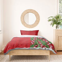 Tonga Language Week Bedding Set Heilala Floral Red LT05 - Polynesian Pride