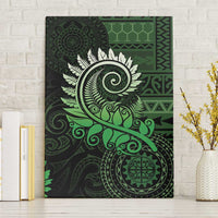 New Zealand Maori Koru Fern Canvas Wall Art Spiral Polynesian Style Green LT05 Without Frame Green - Polynesian Pride