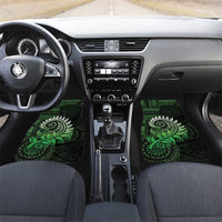 New Zealand Maori Koru Fern Car Mats Spiral Polynesian Style Green LT05 Set 2pcs - Front Green - Polynesian Pride