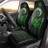 New Zealand Maori Koru Fern Car Seat Cover Spiral Polynesian Style Green LT05 - Polynesian Pride