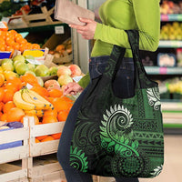 New Zealand Maori Koru Fern Grocery Bag Spiral Polynesian Style Green LT05 - Polynesian Pride