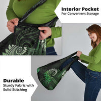 New Zealand Maori Koru Fern Grocery Bag Spiral Polynesian Style Green LT05 - Polynesian Pride