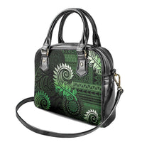 New Zealand Maori Koru Fern Shoulder Handbag Spiral Polynesian Style Green LT05 - Polynesian Pride