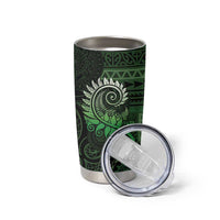 New Zealand Maori Koru Fern Tumbler Cup Spiral Polynesian Style Green LT05 - Polynesian Pride