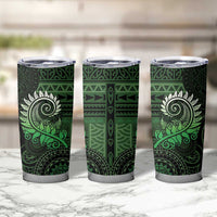 New Zealand Maori Koru Fern Tumbler Cup Spiral Polynesian Style Green LT05 - Polynesian Pride