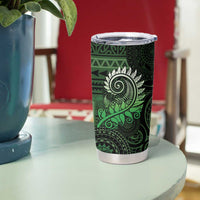 New Zealand Maori Koru Fern Tumbler Cup Spiral Polynesian Style Green LT05 - Polynesian Pride