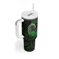New Zealand Maori Koru Fern Tumbler With Handle Spiral Polynesian Style Green LT05 - Polynesian Pride