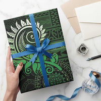 New Zealand Maori Koru Fern Wrapping Paper Spiral Polynesian Style Green LT05 - Polynesian Pride
