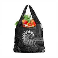 New Zealand Maori Koru Fern Grocery Bag Spiral Polynesian Style Gray LT05 1-pack One Size Gray - Polynesian Pride
