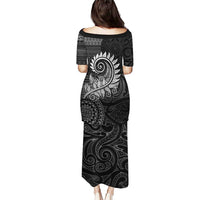New Zealand Maori Koru Fern Puletasi Spiral Polynesian Style Gray LT05 - Polynesian Pride