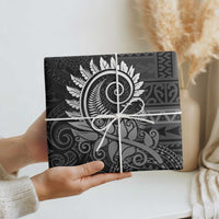 New Zealand Maori Koru Fern Wrapping Paper Spiral Polynesian Style Gray LT05 - Polynesian Pride