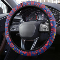 New Zealand Christmas Steering Wheel Cover Haka Fern Santa Tiki Meri Kirihimete LT05 - Polynesian Pride