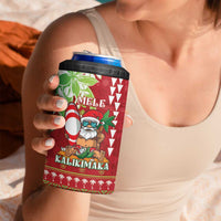 Personalised Hawaii Christmas 4 in 1 Can Cooler Tumbler Funny Santa Claus Surf Mele Kalikimaka LT05 - Polynesian Pride