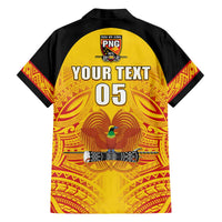Papua New Guinea Rugby Custom Family Matching Off The Shoulder Long Sleeve Dress and Hawaiian Shirt Kumul Pride Go Champions LT05 - Polynesian Pride