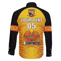 Papua New Guinea Rugby Custom Family Matching Off Shoulder Short Dress and Hawaiian Shirt Kumul Pride Go Champions LT05 - Polynesian Pride