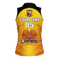Papua New Guinea Rugby Custom Women Sleeveless Polo Shirt Kumul Pride Go Champions LT05 - Polynesian Pride