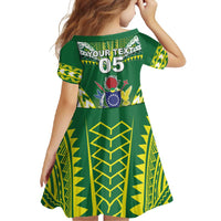 Cook Islands Rugby Custom Family Matching Mermaid Dress and Hawaiian Shirt The Kukis Go Champions