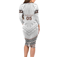 Fiji Rugby Custom Family Matching Long Sleeve Bodycon Dress and Hawaiian Shirt Fijian Bati Go Champions LT05 - Polynesian Pride