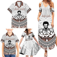 Fiji Rugby Custom Family Matching Summer Maxi Dress and Hawaiian Shirt Fijian Bati Go Champions LT05 - Polynesian Pride