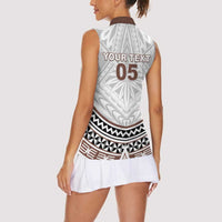 Fiji Rugby Custom Women Sleeveless Polo Shirt Fijian Bati Go Champions LT05 - Polynesian Pride