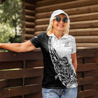 New Zealand Kiwi Rugby Custom Women Polo Shirt Go Champions Maori Pattern LT05 - Polynesian Pride