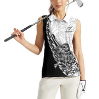 New Zealand Kiwi Rugby Custom Women Sleeveless Polo Shirt Go Champions Maori Pattern LT05 - Polynesian Pride