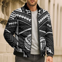 Custom Polynesia Beach Volleyball Bomber Puffer Jacket Polynesian Tribal Pattern - Polynesian Pride