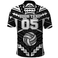 Custom Polynesia Beach Volleyball Polo Shirt Polynesian Tribal Pattern - Polynesian Pride