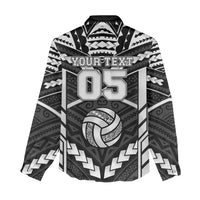 Custom Polynesia Beach Volleyball Women Casual Shirt Polynesian Tribal Pattern - Polynesian Pride