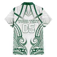 Custom Hawaii Volleyball Family Matching Off The Shoulder Long Sleeve Dress and Hawaiian Shirt Polynesian Pattern LT05 - Polynesian Pride