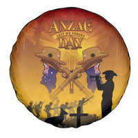 ANZAC Day Spare Tire Cover Australia And New Zealand Slouch Hats LT05 - Polynesian Pride