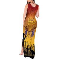 ANZAC Day Tank Maxi Dress Australia And New Zealand Slouch Hats LT05 - Polynesian Pride
