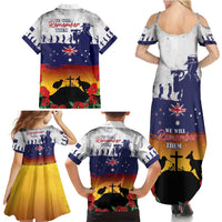 New Zealand And Australia ANZAC Last Post Family Matching Summer Maxi Dress and Hawaiian Shirt LT05 - Polynesian Pride