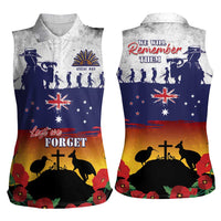 New Zealand And Australia ANZAC Last Post Women Sleeveless Polo Shirt LT05 - Polynesian Pride