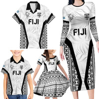 Custom Fiji 2026 Rugby Family Matching Long Sleeve Bodycon Dress and Hawaiian Shirt Fijian Tapa Pattern LT05 - Polynesian Pride