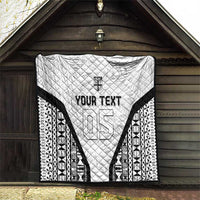 Custom Fiji 2026 Rugby Quilt Fijian Tapa Pattern