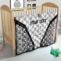 Custom Fiji 2026 Rugby Quilt Fijian Tapa Pattern