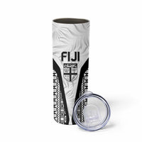 Custom Fiji 2026 Rugby Skinny Tumbler Fijian Tapa Pattern LT05 - Polynesian Pride