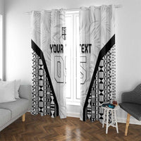 Custom Fiji 2026 Rugby Window Curtain Fijian Tapa Pattern
