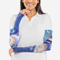 Personalised Marshall Islands Remembrance Day Arm Sleeves We Will Always Remember